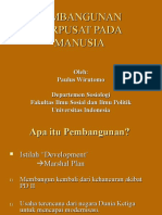 Pembangunan Berpusat Pada Manusia