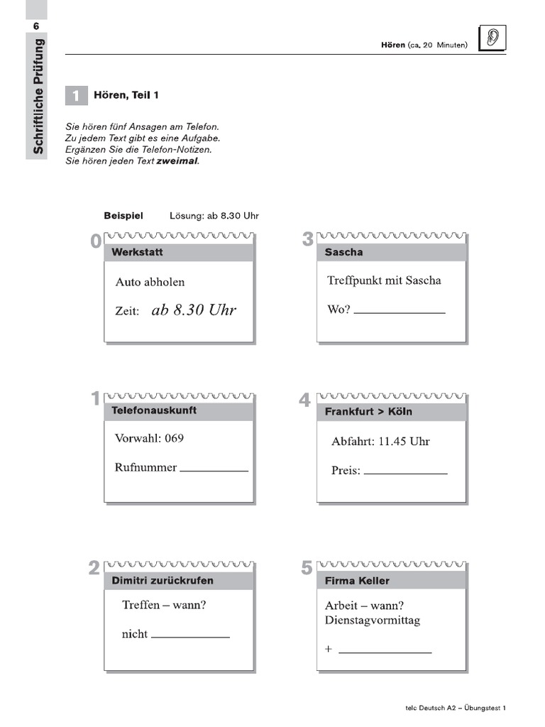 A2 Final Telc Test PDF