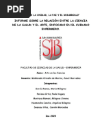 Informe Arte en Las Ciencias