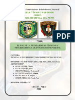 Monografia El Uso de La Fuerza en Las Técnicas y Procedimientos de Intervención Policial