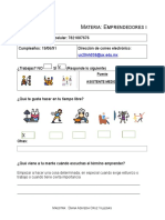 Diagnostico Integral de Evaluación. Unidad I Emprendedores