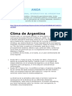 Clima de Argentina ANIDA