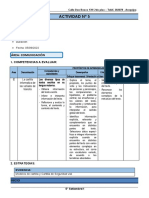 5° Grado - Actividad Del Dia 05 de Setiembre