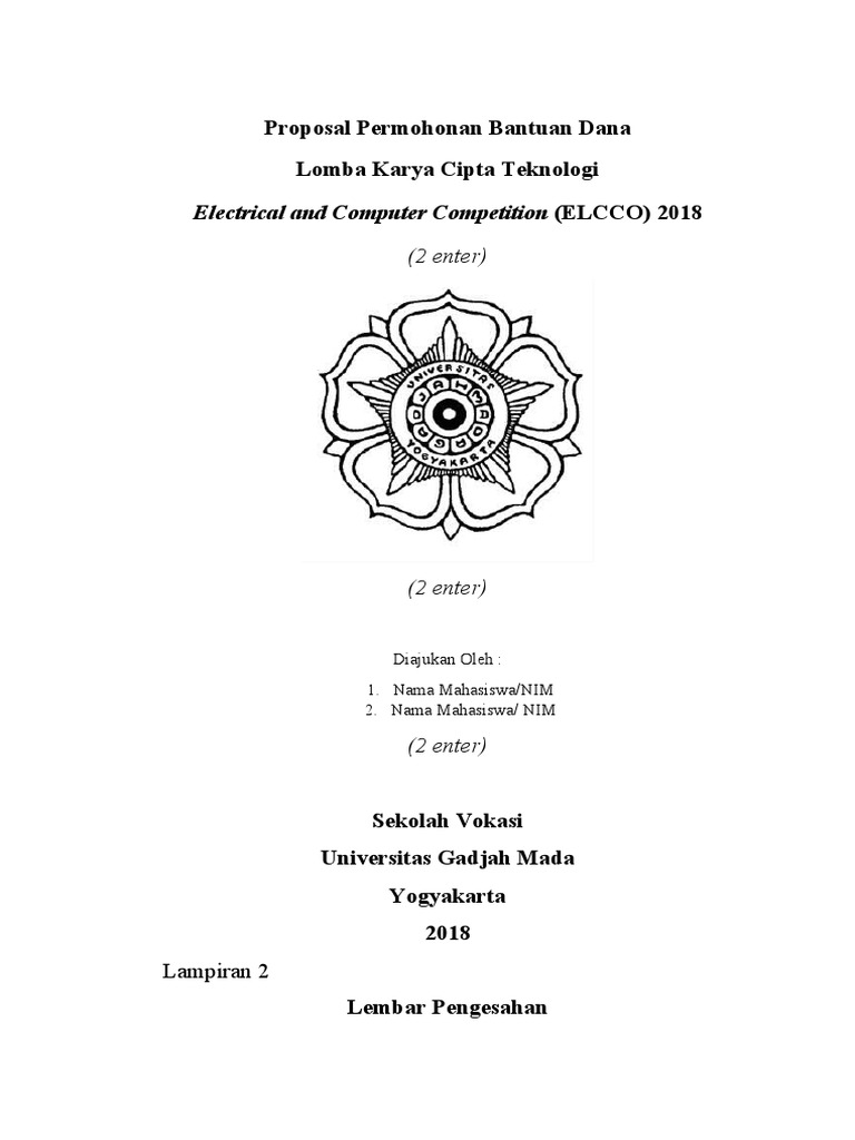 Lampiran Contoh Proposal Pengajuan Dana Kegiatan | PDF