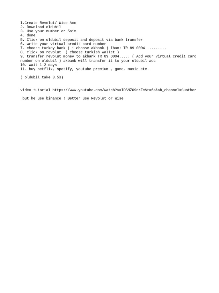 Turkish VCC Method NO Kyc Required HQ Leaked | PDF