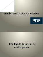 Biosíntesis de Ácidos Grasos Liolisis Sintesis de Colesterol Vias Exogena Endógena