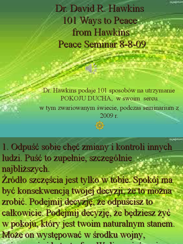 DR Hawkins 101 Ways. PART 1 PDF