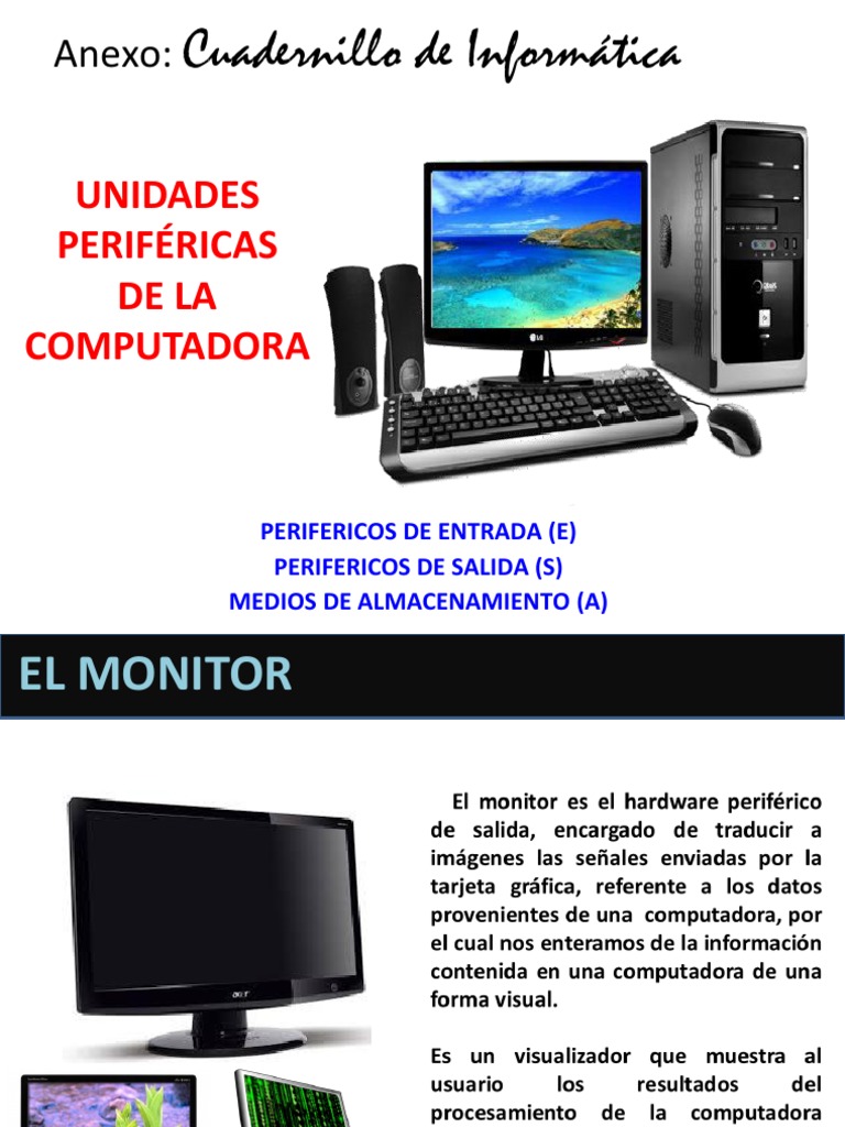 Perifericos de La Computadora | PDF | Periférico | Hardware de la ...