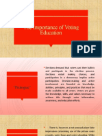 The Importance of Voting Education