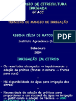 Tecnicas e Manejo de Irrigaçao