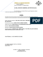 Aviso de Protocolacion de Documento Del Extranjero