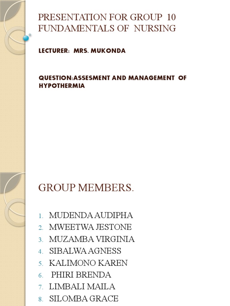 Assessment And Management Of Hypothermia Pdf Hypothermia