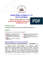 La Actitud Del Discipulo Ante Las Hostilidades Causadas Por Su Fe (Mateo 5.11-12) F