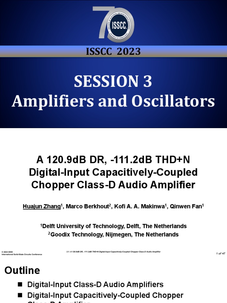 ISSCC2023Amplifiers and Oscillators PDF