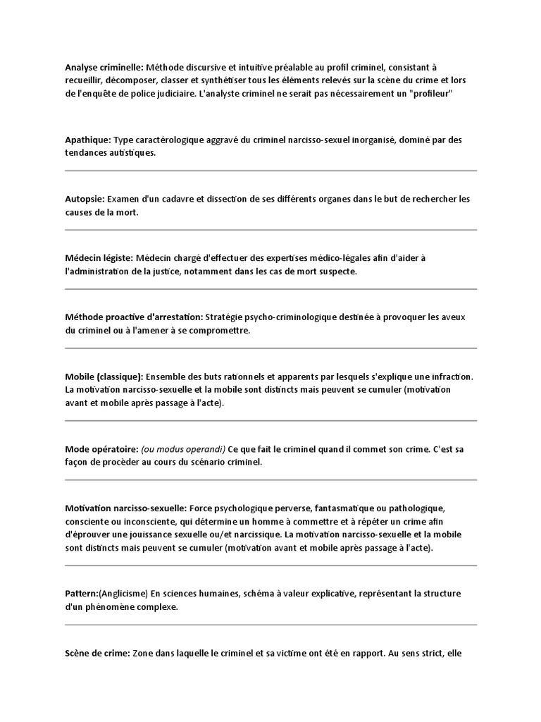 Analyse criminelle et méthodes d'enquête | PDF | Crimes | Crime et violence