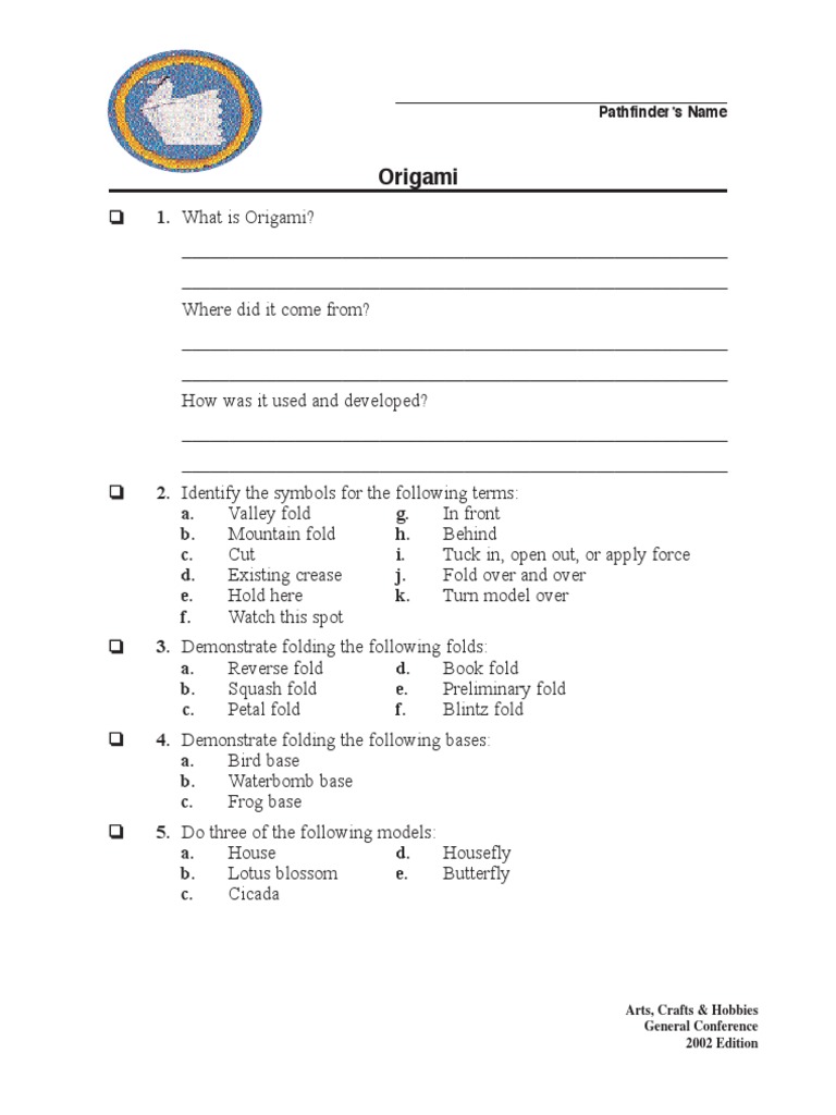 Origami | PDF | Origami | Paper
