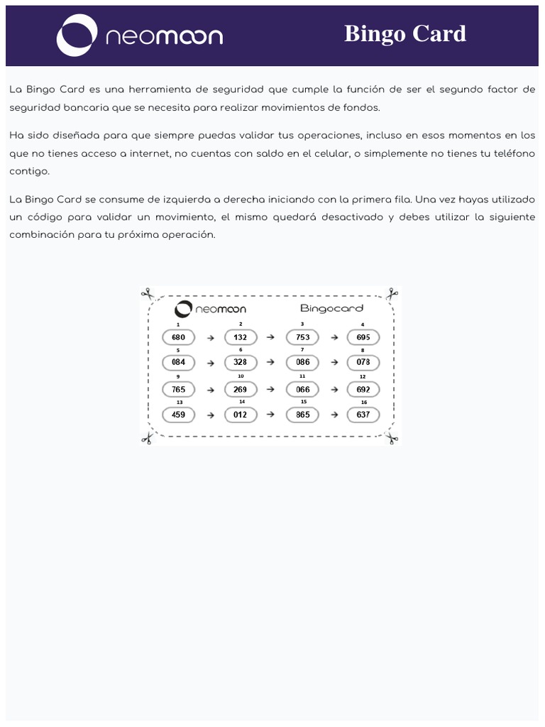 Seguridad con Tarjeta Neomoon | PDF