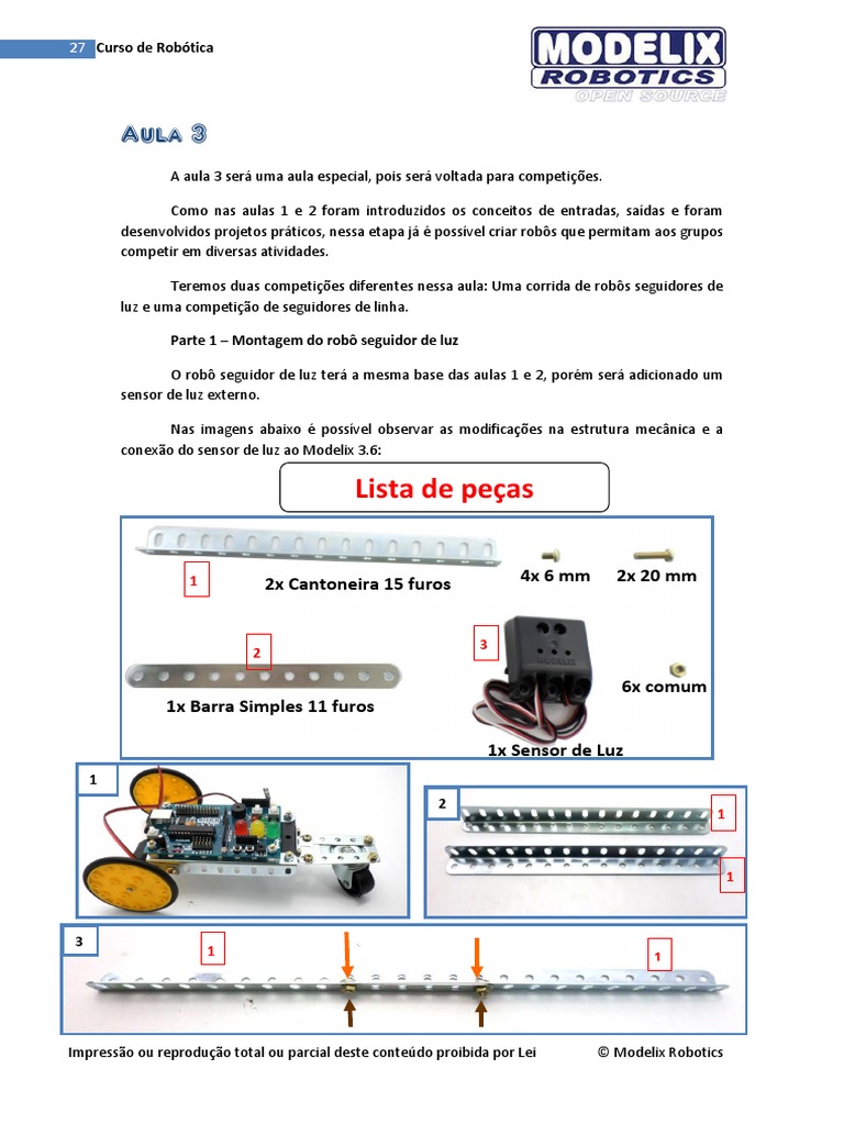 Robótica: Competições com Modelix 3.6 | PDF