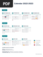 2022-23 Calendar 4 Day Option | PDF | Social Institutions | Educational  Organizations