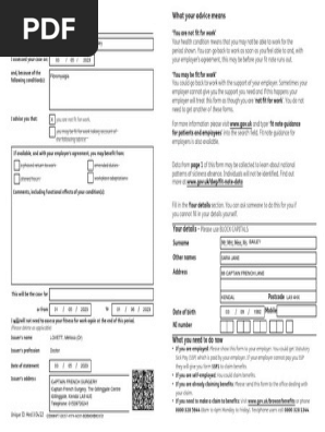 Fit Note Sb Til 1june