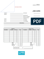 Job Card Template 237d