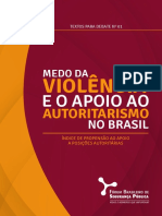 FBSP Indice Propensao Apoio Posicoes Autoritarios 2017 Relatorio