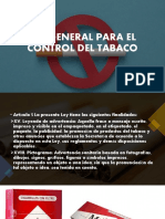 Ley General para El Control Del Tabaco