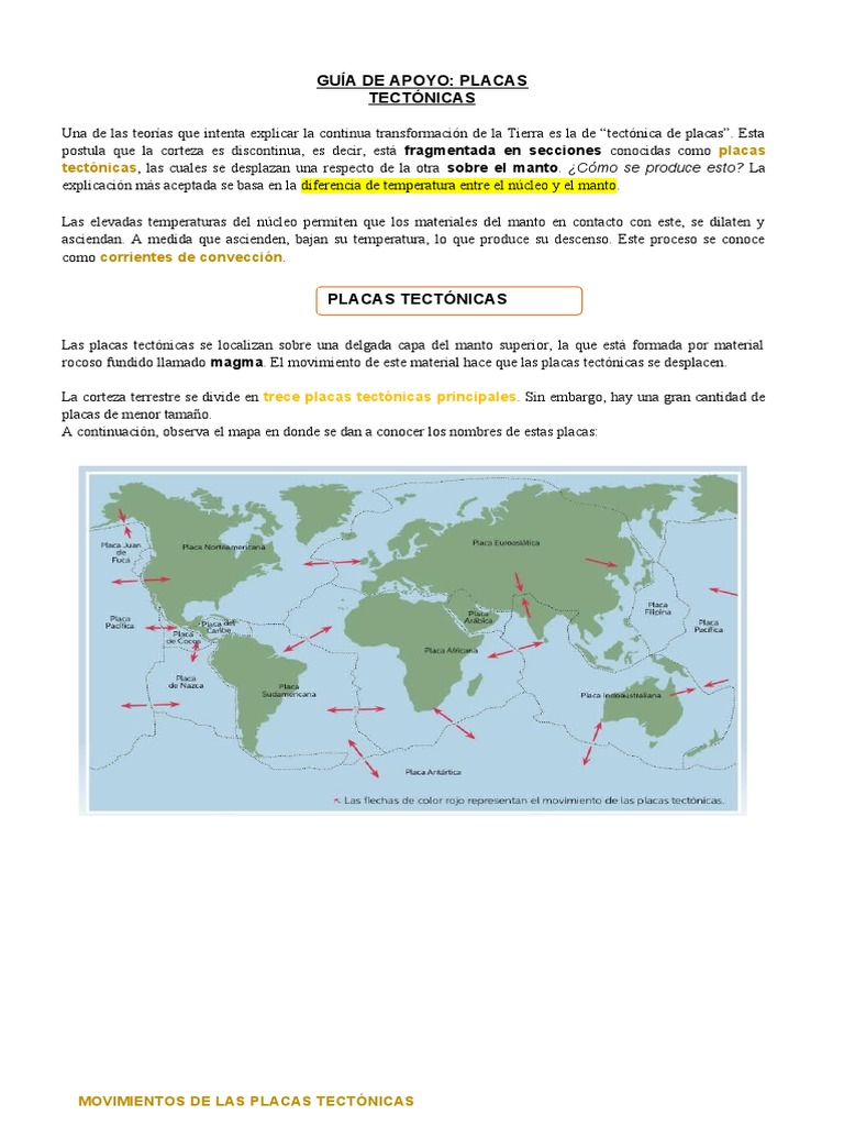 CAP. V . - Placas Tectonicas.., PDF, Placas tectónicas