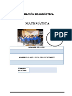 EVALUCIÓN DIAGNÓSTICA 4°