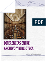 03 Tema 2 Tercera Parte - Diferencias Archivo y Biblioteca