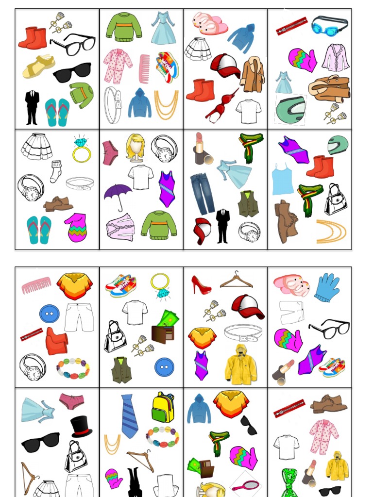 Spotit Card Game Clothes Games - 98202 | PDF