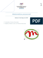 Matemática Presencial: Martes 23 de Mayo de 2023