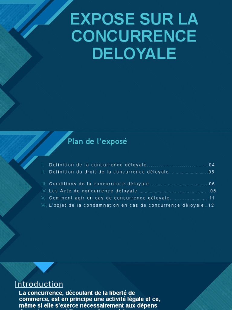 Concurrence Déloyale : Définition et Actes | PDF | Marque | Loi