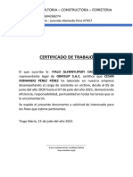 Certificado de Trabajo Obrisup S.A.C. 123p