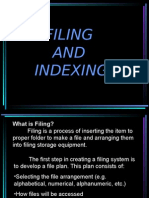 Filing and Indexing