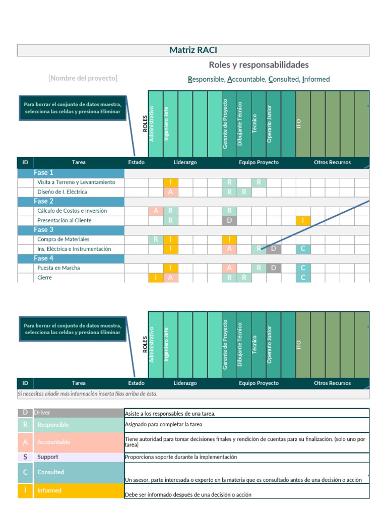 3.1.3 Plantilla Matriz RACI | PDF