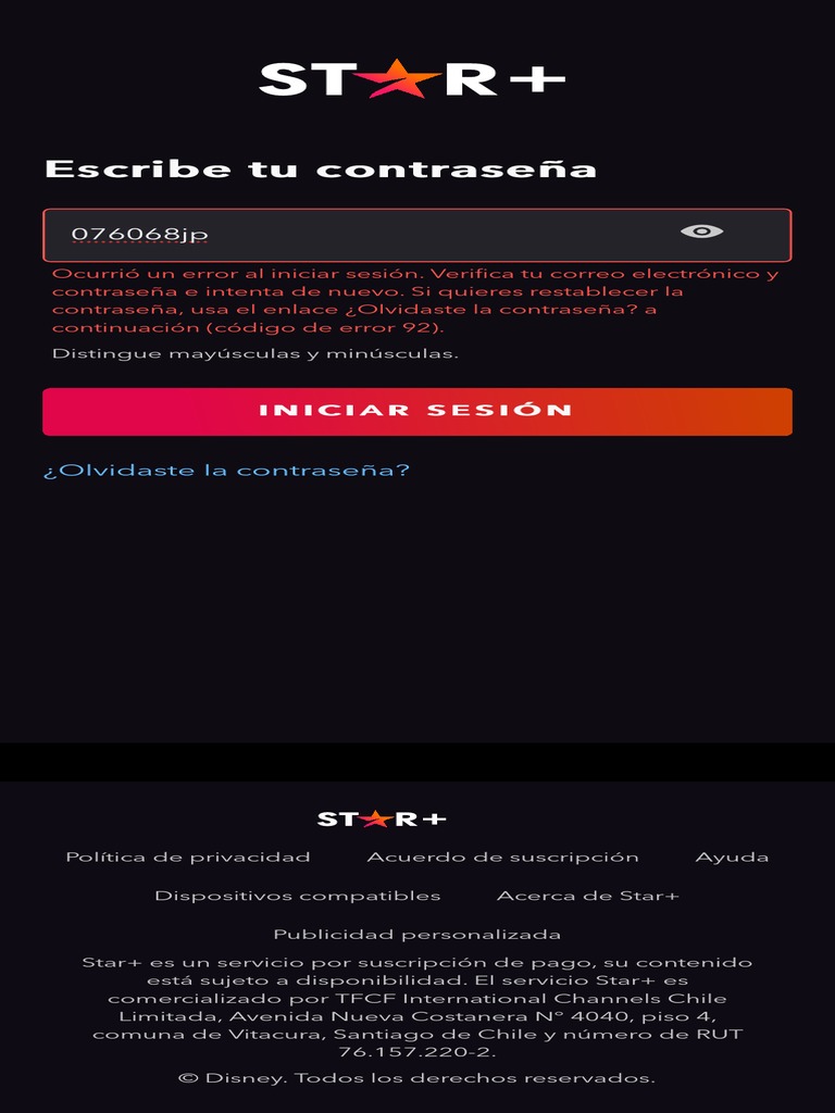 Iniciar sesión en Star+ | PDF | Negocios