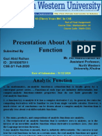 ID-20193007011 Presentation About Analaytic Function