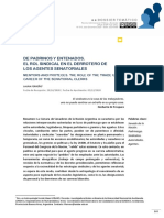 Ferreño - de Padrinos y Entenados. El Rol Sindical en El Derrotero de Los Agentes Senatoriales