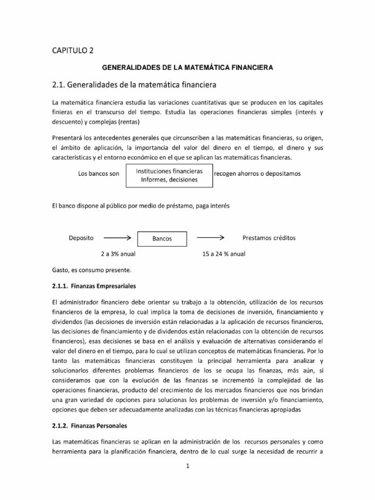 Tema 2 MATEMATICA FINANCIERA | PDF
