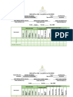 Boletas de Calificaciones