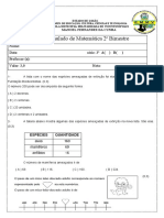 1 Simulado de Matemática 2 Bimestre