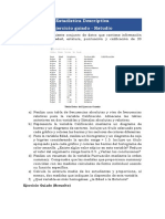 Ejercicio Guiado 1 - Estadística Descriptiva