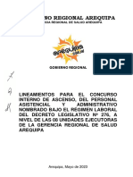 Ascenso Lineamientos para El Concurso Interno de Ascenso Del Personal DL 276 GERSA - 18-05-2023