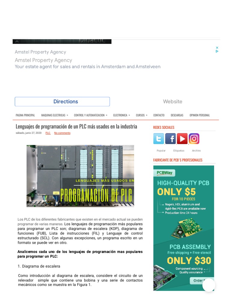 Lenguajes de Programación PLC Industriales | PDF | Relé | Programación ...