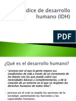 Índice de Desarrollo Humano (IDH)