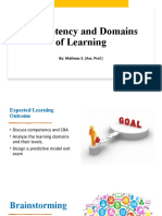 Competency and Domains of Learning
