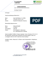 Surat Dispensasi Pelatihan ST 2023 RAHMAD M