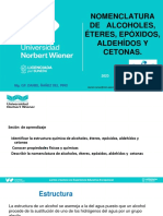 Semana 3 - Nomenclatura de Alcoholes, Eteres, Epoxidos, Aldehidos y Cetonas