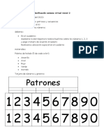 Planificación Semana Virtual Inicial 2